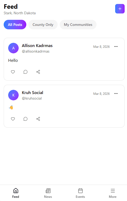 Kruh App Interface
